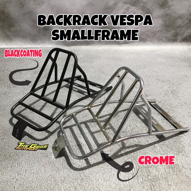 Backrack Vespa Smallframe แร็คท้าย Vespa Pts