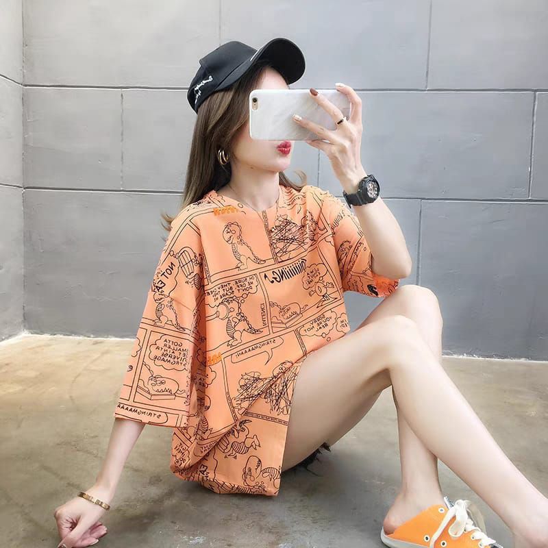 •SECLAIRE• 003 TSHIRT OVERSIZE WOMEN DINO