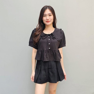 RX FASHION - YEWON TOP / ILIANA TOP BLOUSE ATASAN LENGAN PENDEK / ATASAN KOREAN STYLE -PN