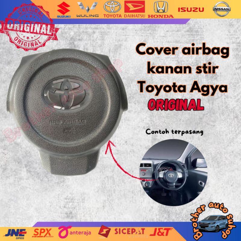 หุ้มพวงมาลัย | ฝาครอบถุงลมนิรภัย | ฝาครอบแตร TOYOTA AGYA คุณภาพสูงดั้งเดิม