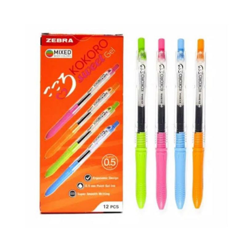 (1 แพ็ค)Balpoin kokoro/balpoin kokoro/pen gel kokoro/pen kokorou/pen kokorou/Balpoin zebra kokoro