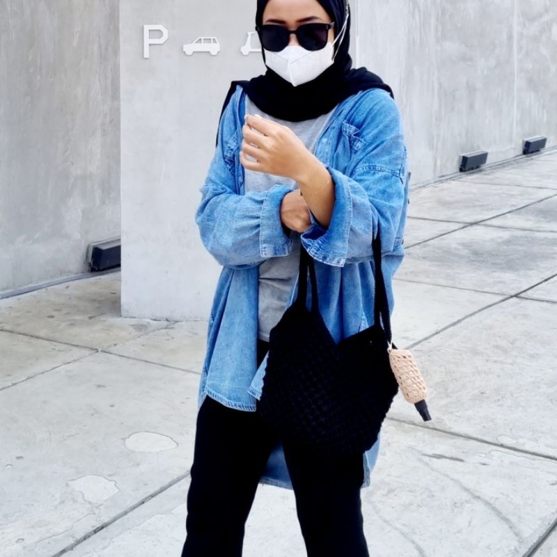 กระเป๋าถัก Luna Bag*