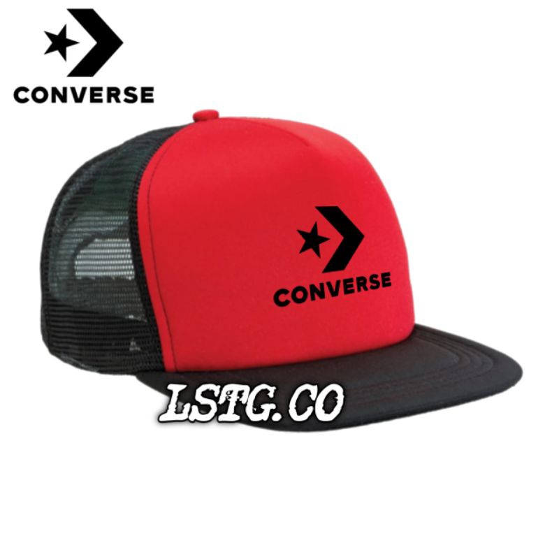 หมวก Snapback ตาข่ายลําลอง / หมวก Snapback Trucker หมวกกลางแจ้ง / Distro Mens Womens Hat /CONVERSE