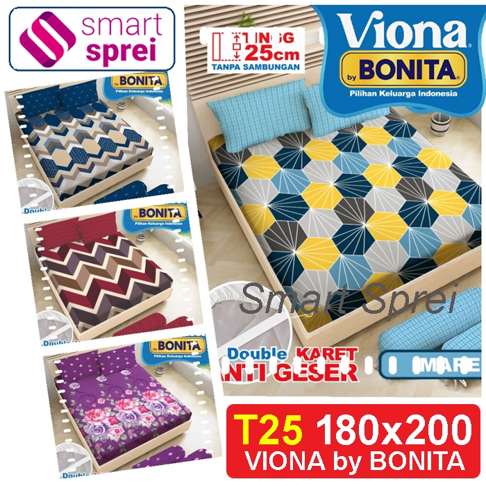 BONITA BEDSHEET 180x200 VIONA / BONITA KING BEDSHEET HEIGHT 25 / BONITA BEDSHEET 180x200 / VIONA BED