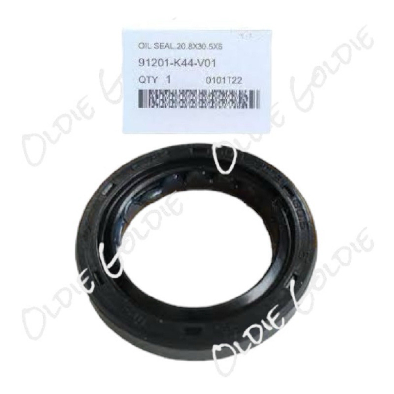 912001-K44-V01 ซีลน้ํามันเพลาข้อเหวี่ยงแม่เหล็กเพลาข้อเหวี่ยง 20.8x30.5x6 Original Honda Beat Pop St