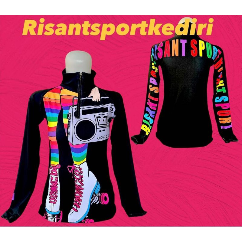 RISANT SPORT KEDIRI / GYMNASTICS CLOTHES / AEROBIC GYMNASTICS CLOTHES / เสื้อกีฬาผู้หญิง