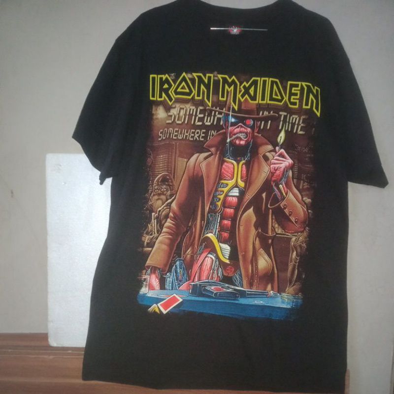 เสื้อยืด Iran MAIDEN ไซส์ L ป้ายป้าย rock yeah (Thailand) พิมพ์ลายเต็ม SECOND ORIGINAL