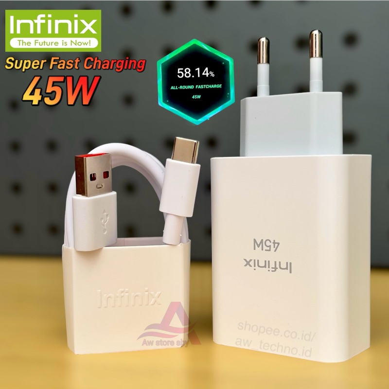 Infinix Type C Fast Charging Hot 11 11S 20 30 40 หมายเหตุ 8 10 11 12 20 30 Zero 20 30 X Neo Pro VIP 
