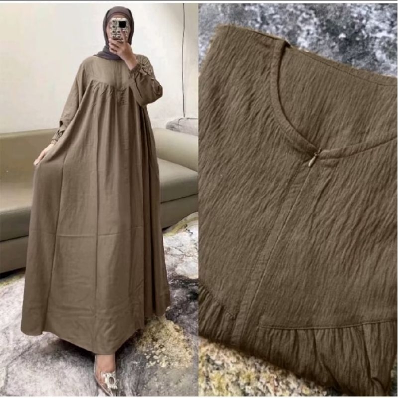 WAREHOUSE Maryam Dress ใหม่ล่าสุด Premium Airflow Jumbo Busui Gamis Gamis jumbo ล่าสุด ld 130