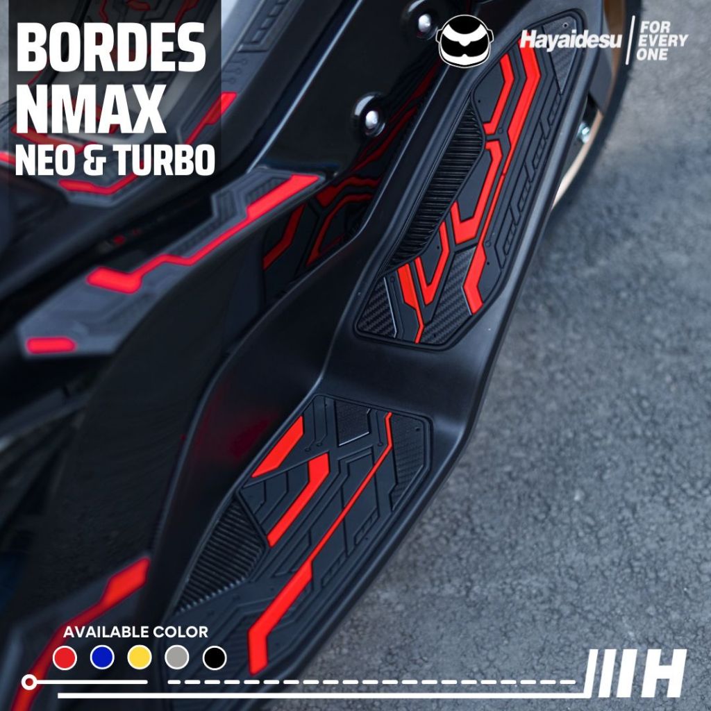 ชั้น Step Board Rest พรมรถจักรยานยนต์ Yamaha NMAX TURBO/NMAX NEO Bordes-HAYAIDESU
