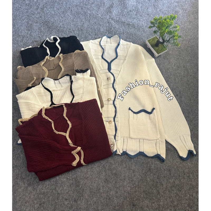 Kila เสื้อคาร์ดิแกนผ้าถักขนาดใหญ่สําหรับผู้หญิง