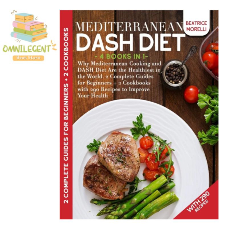 อาหาร เมดิเตอร์เรเนียน DASH: 4 เล่มใน 1