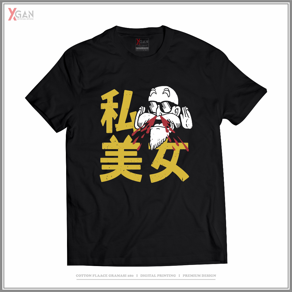 Katun Xgan Baju DRAGONBALL Z MASTER ROSHI DZ08X Kaos อะนิเมะผ้าฝ้าย 24s ญี่ปุ่นเสื้อยืดอะนิเมะมังงะพ