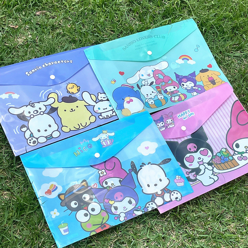แฟ้มเอกสาร A4 พร้อม May Motif 24 31 - Pocket File สี Sanrio - เครื่องเขียน กระดาษ