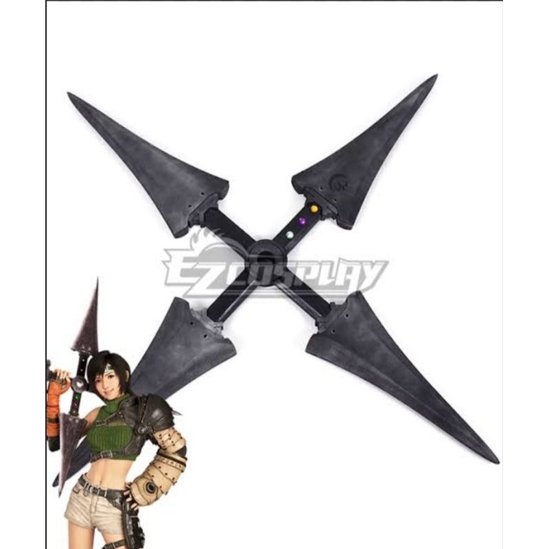 คอสเพลย์อาวุธ Yuffie Kisaragi เกม Final Fantasy VII Remake Intergrade FF7 Prop