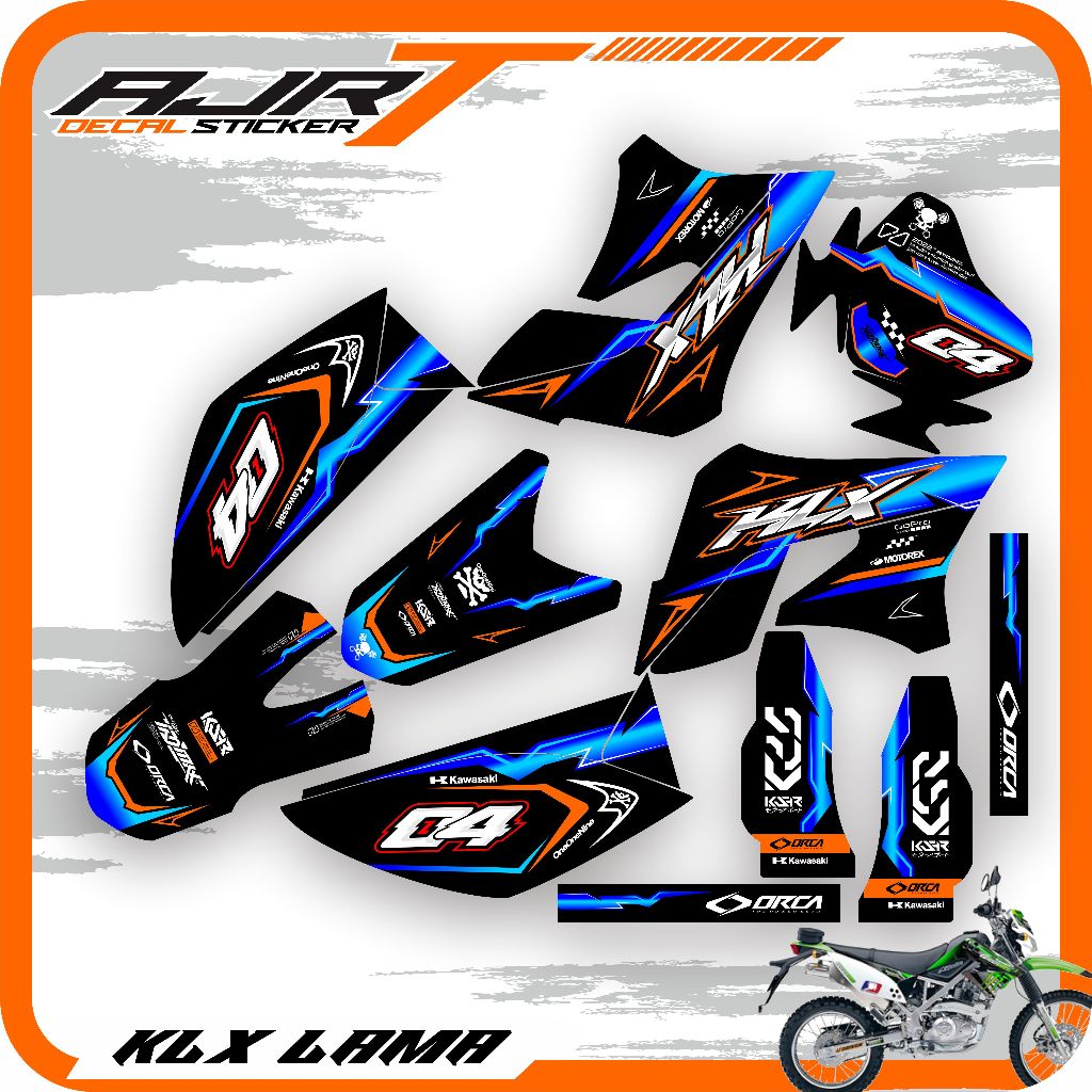 รูปลอก klx เก่า/เต็มตัวเก่า - รหัส Motif ล่าสุด AJRT.030