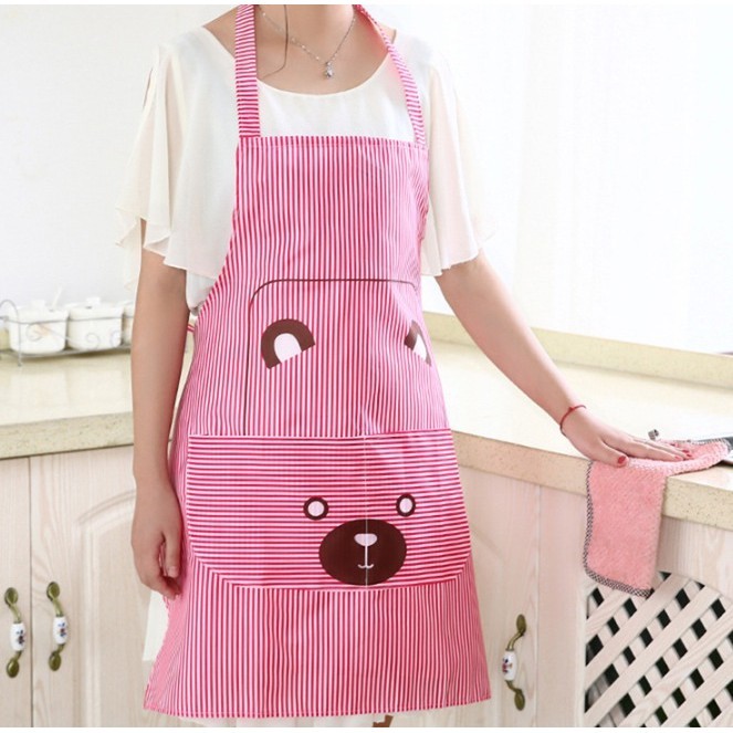 APRON/APRON BEAR LINE/COOKING APRON/KITCHEN APRON