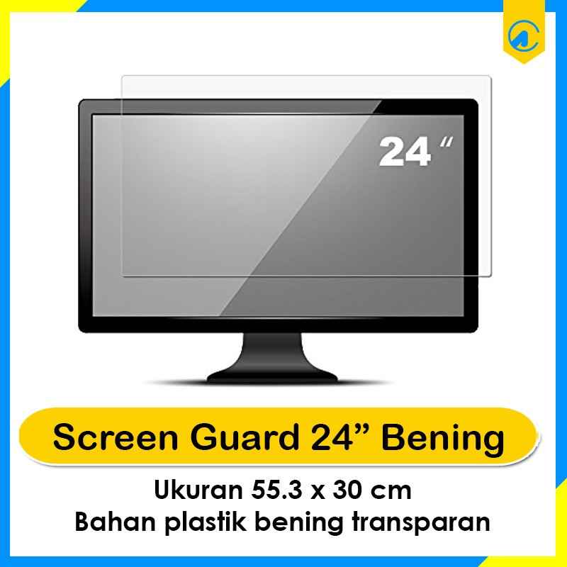 LAYAR SCREEN PROTECTOR SCREEN Protector สําหรับ LED LCD TV 24 "/ANTI-SCRATCH SCREEN Protector สําหรั