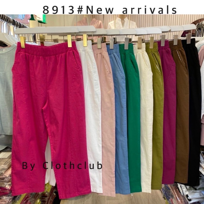 EMOTION 9813 LINEN PANTS แบรนด์ PREEYA CLOSET