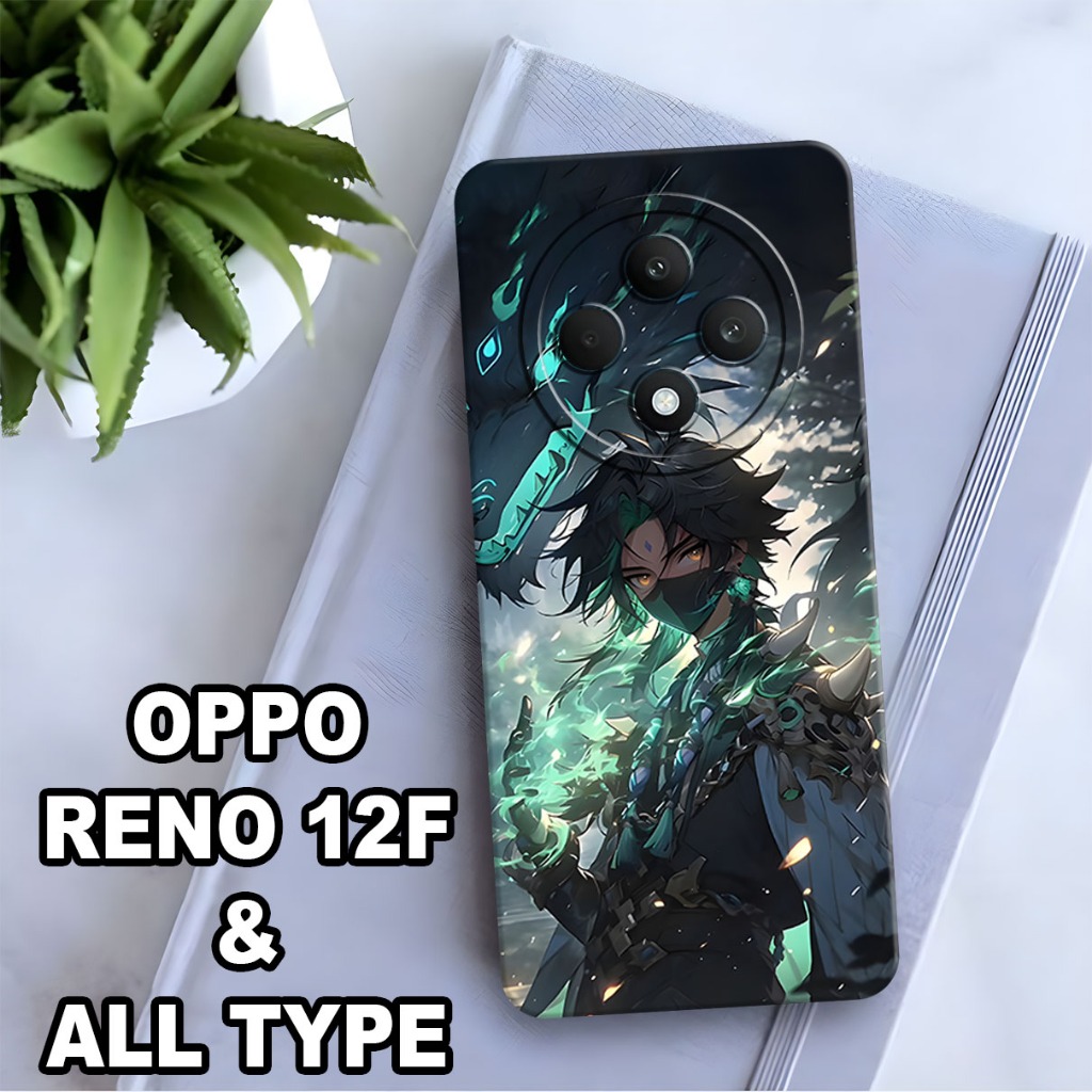 AC68/Softcase ProCamera Hp Oppo Reno 12f ล่าสุด 2024 ProCamera วัสดุยางเต็มรูปแบบอะนิเมะ Motif TPU เ