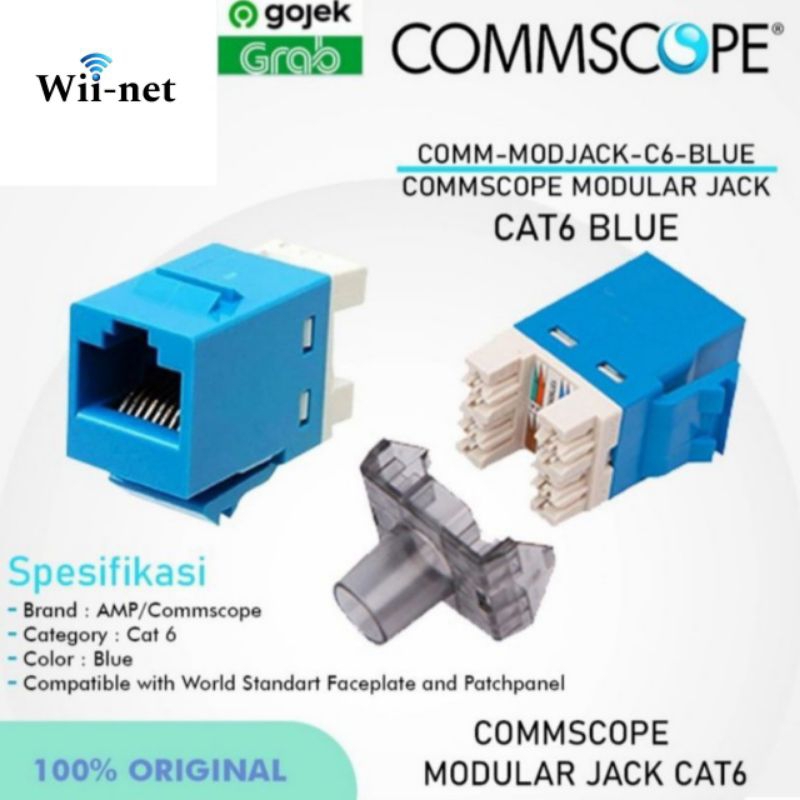 Modular Jack RJ45 Cat 6 AMP Commscope