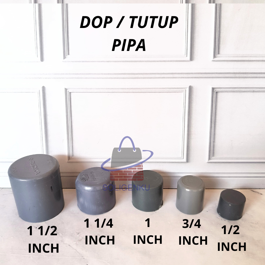 RUCIKA Plain Dop / PVC Cap 1 1/2" นิ้วท่อหมวก RUCIKA Plain Dop 1 1/2 นิ้ว PVC PVC Paralon ท่อ Cap