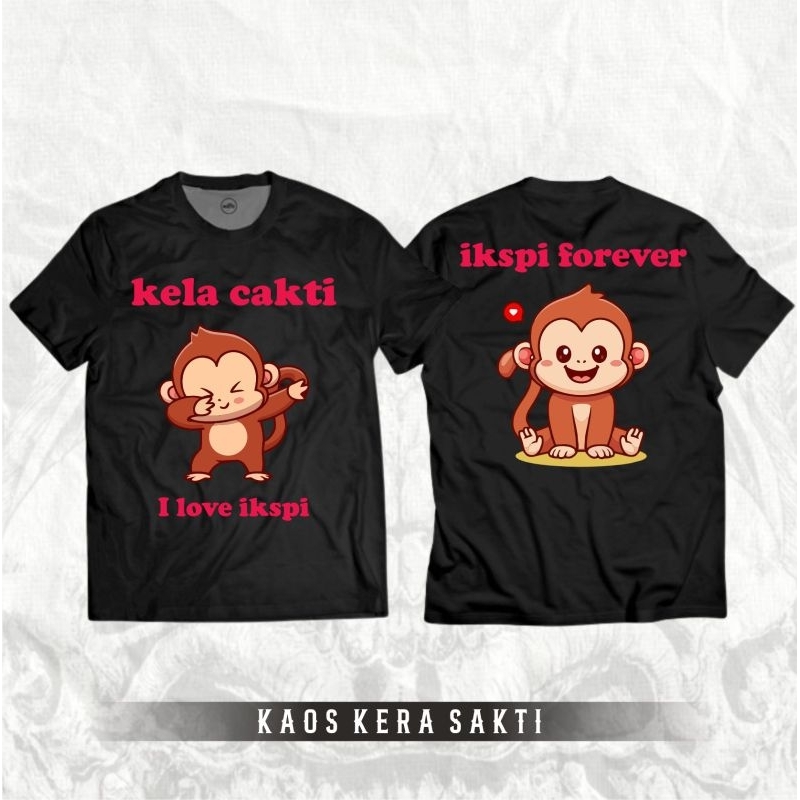 IKSPI Kera Sakti เสื้อยืด Kela Cakti I Love IKSPI Forever Motif By Ikspi Merch AB4