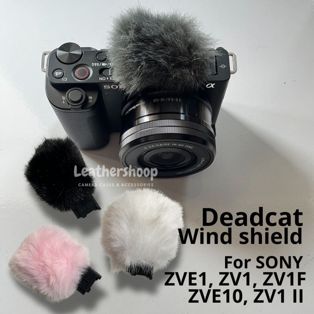 Deadcat Feather Wind Shield สําหรับ Sony ZV1 ZVE10 ZV1Mark2 ZVE1 ZV1F Feather ฝาครอบไมโครโฟนกันลม