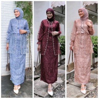 IZZ - Oneset adelina KEBAYA MODERN OUTFIT KONDANGAN DAN ACARA  TUNANGAN DAN WISUDA