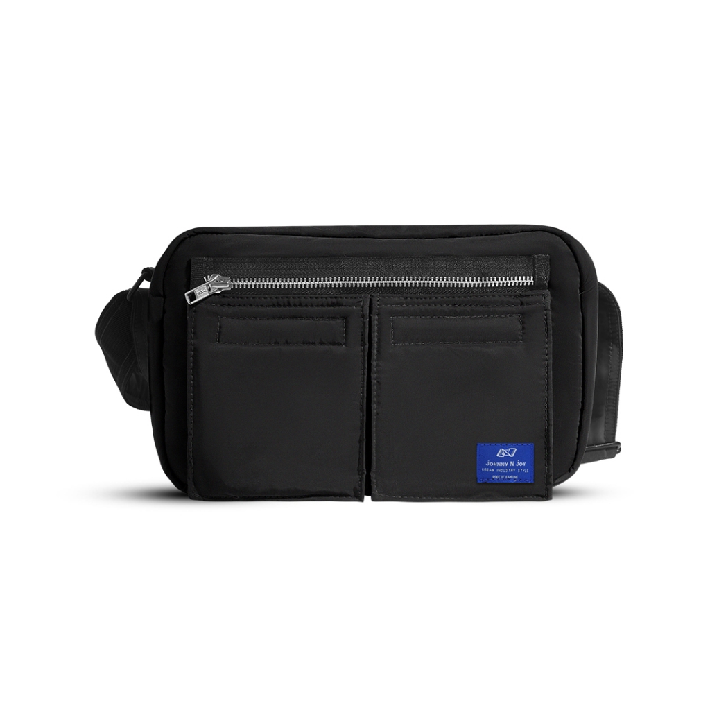 Johnny and Joy Black Box Bag Vol 2 Black - Multifunctional Sling Bag Work Bag