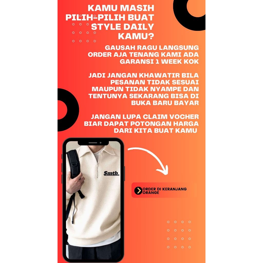 จัดส่งฟรี RUGBY DISTRO SWEATER RUGBY SWETER BASIC DAILY STYLE SWETER COLLAR SWETER เสื้อสเวตเตอร์ผู้