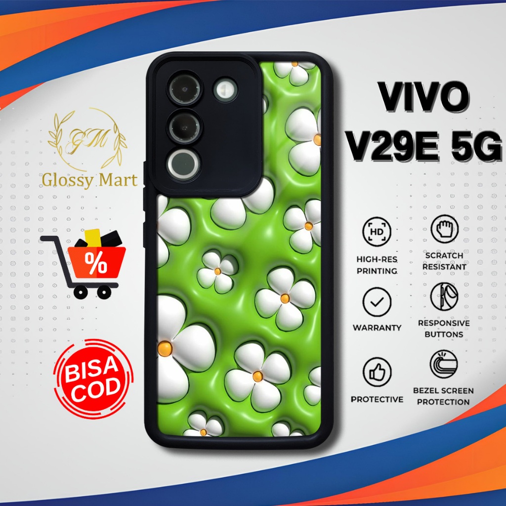 Vivo V29E 5G Case ล่าสุด Cutetime Case V29E 5G Softcase Hardcase Glossy Ksing GlossyMart