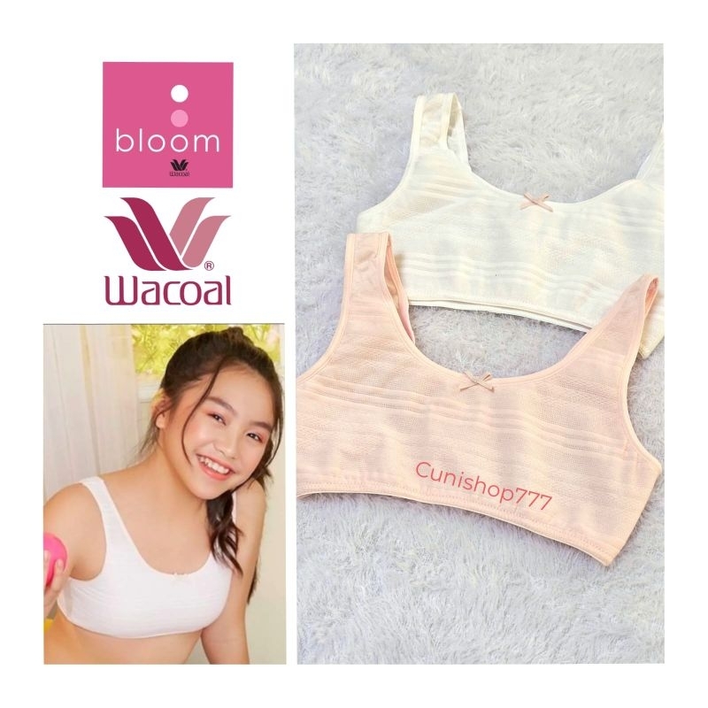 KATUN WACOAL JUNIOR BLOOM GIRLS BRA ผ้าฝ้ายพรีเมี่ยม STEP 1 TEENAGE ผ้าฝ้ายชุดชั้นในพร้อมตะขอ MINI S