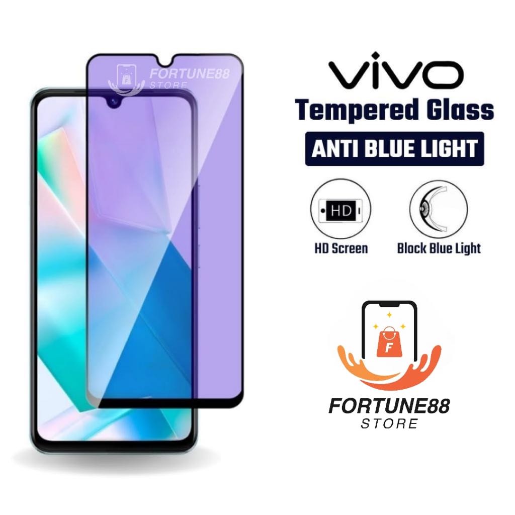กระจกนิรภัยป้องกันแสงสีฟ้า Vivo X21 X23 X27 X27 Pro X30 X30 Pro Z1 Z1i Z1x Z1 Pro Z3 Z3x Z5 Z5 Z5x