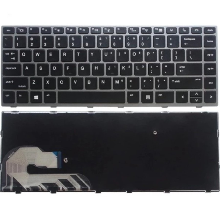 HP EliteBook 840-G5 846-G5 745-G5 840-G6 745-G6 846-G6 สีดําไม่มีคีย์บอร์ดแบ็คไลท์