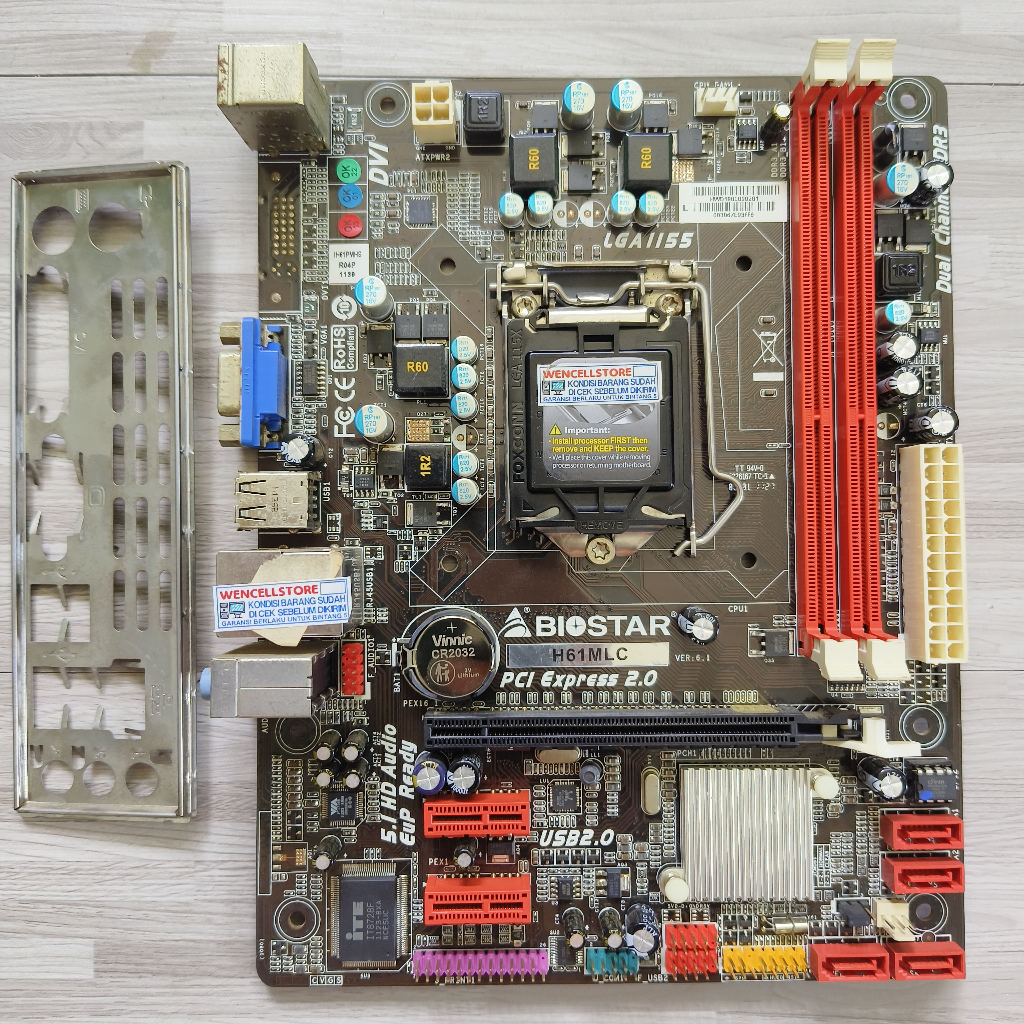 เมนบอร์ด BIOSTAR H61MLC LGA 1155 MICRO ATX