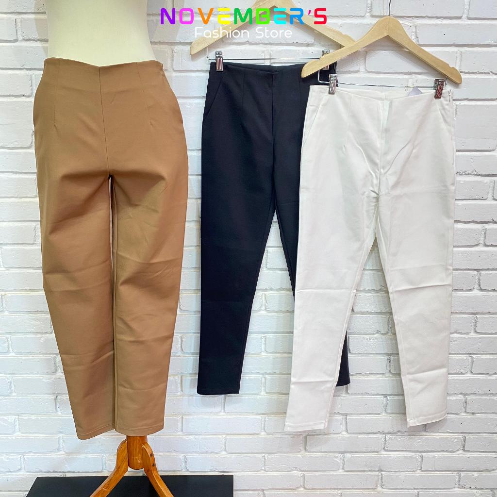 [ พฤศจิกายน ] BOTTOM OF WOMENS CHOCO ANN PENCIL TROUSERS IMPORTED ALLSIZE