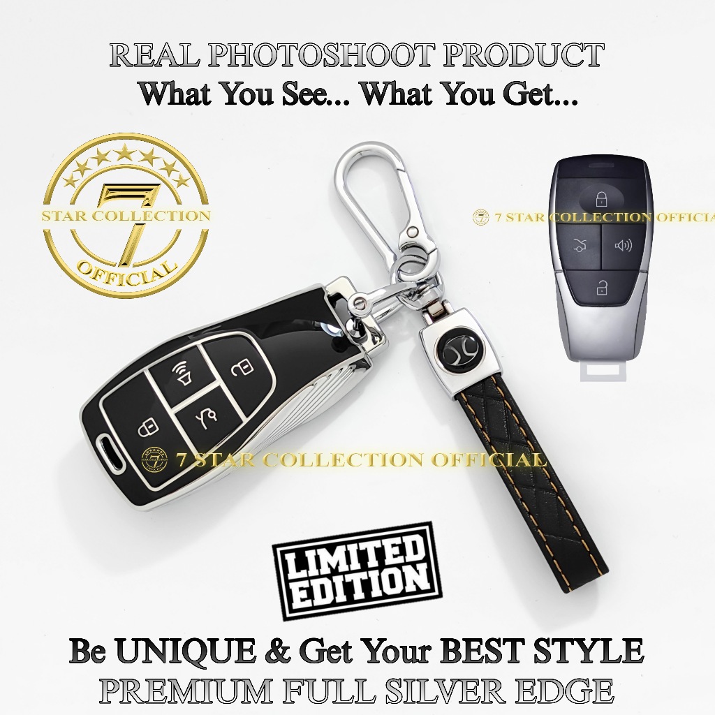 BAIC X-55 II BAIC BJ40 Plus New BAIC BJ30 FULL Silver Edge Car Remote Key Cover Case