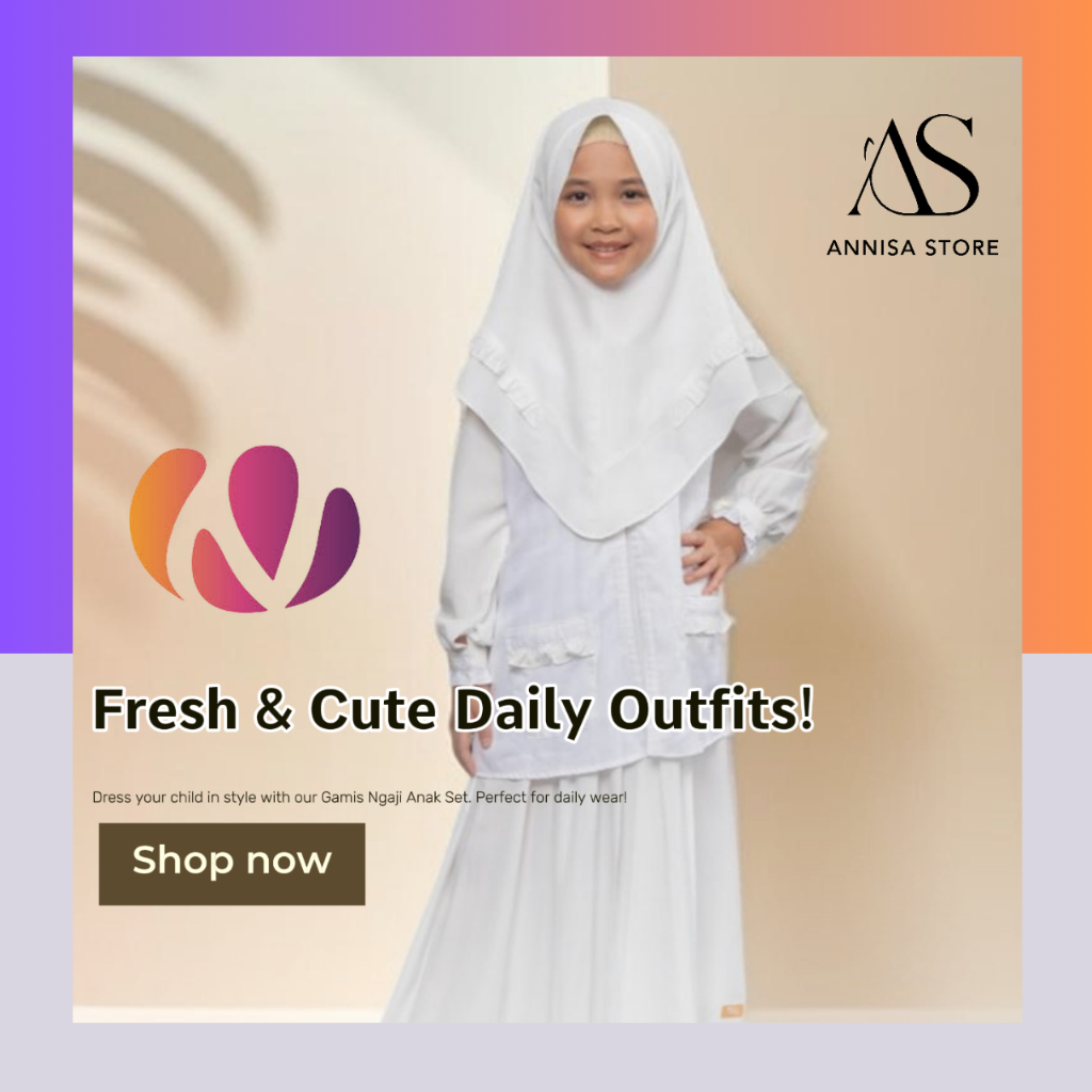 NIBRAS GIRLS DRESS LAIKA BROKEN WHITE CHILDRENS GAMIS