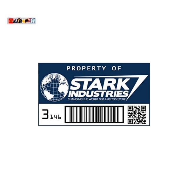 ทรัพย์สินของสติ๊กเกอร์ Stark Industries tag สติ๊กเกอร์ฟิล์ม การ์ตูน มาร์เวล เวนเจอร์ส ไอรอนแมน