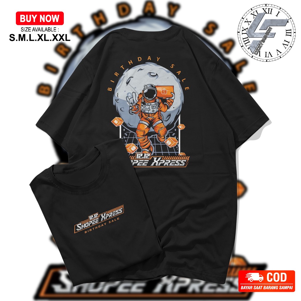 Shoppee Express เสื้อยืด 12.12 Birthday Courier Clothes SPX Sopee Xpress Expedition Package