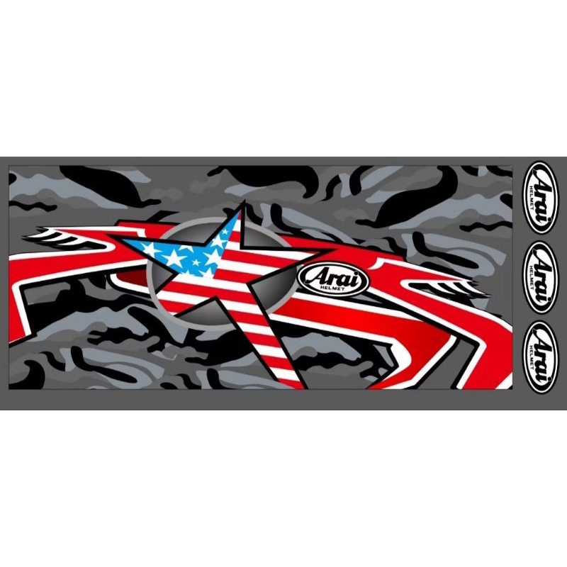 Striping STICKER CVT VARIO (ใหม่,LED OLD, KZR, VARIO NEW GEN 1/2) ARAI MOTIF TYPE 03