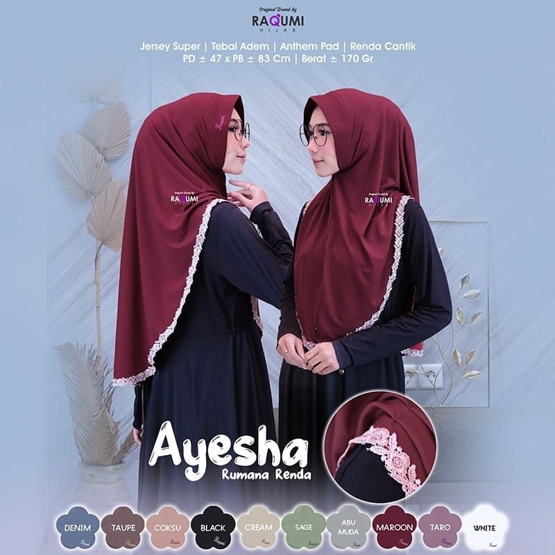 Ayesha Lace Khimar**