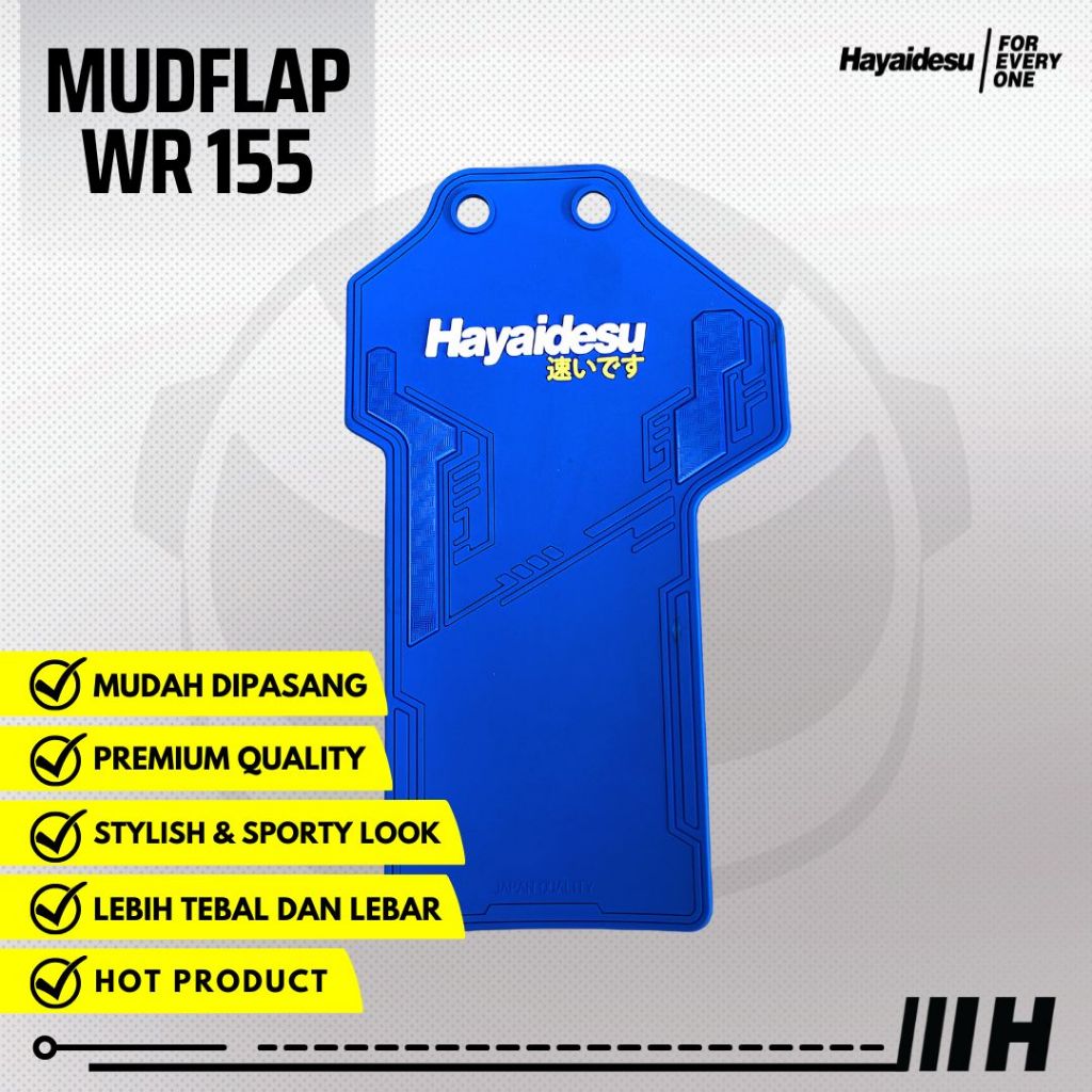 Hayaidesu Mud Flap WR155 Motorcycle Mud Retainer