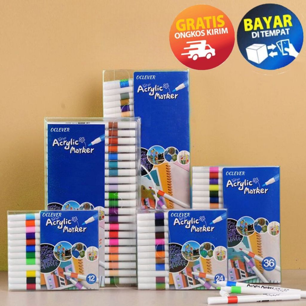 MIKADO - KP199 ACRYLIC MARKER ACRYLIC MARKER SET ACRYLIC MARKER DIY PAINTING PASTEL MARKER DIY ปากกา