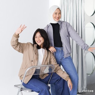BEST SELLER | COTTON INSTYLE – Marsha Jaket Parasut Wanita | Jaket Wanita Casual Bahan Parasut Premium