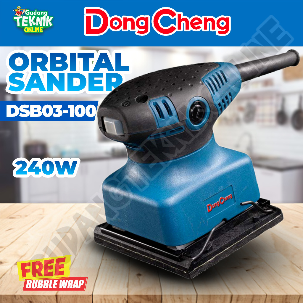 เครื่องขัด MESIN DONGCHENG DONGCHENG DSB03-100S / Orbital Sander Machine Square Palm Finishing Sande