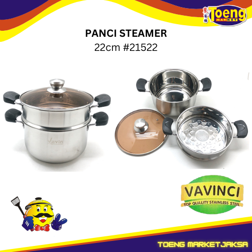 STEAMER POT 22cm 21522 VAVICI