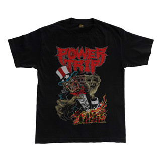 เสื้อยืด แบบหนา พิมพ์ลาย Power Trip Hood Band Thrash Metal