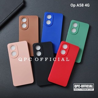 เคสซิลิโคน เนื้อแมตต์ กันกล้อง สําหรับ Oppo A58 4G Pro Oppo A58 4G